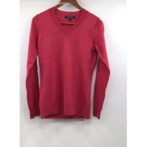 Brooks Brothers Pink Merino Wool Pullover Sweater - Size Xs